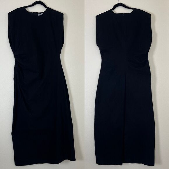 Modern Citizen Women Size 1X Black Cambria Structured Corduroy Maxi Dress Modern - Picture 3 of 17